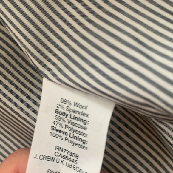 J. crew Dalton Tan Blazer size 6 classic elegant gold two buttons career wool - Picture 6 of 14